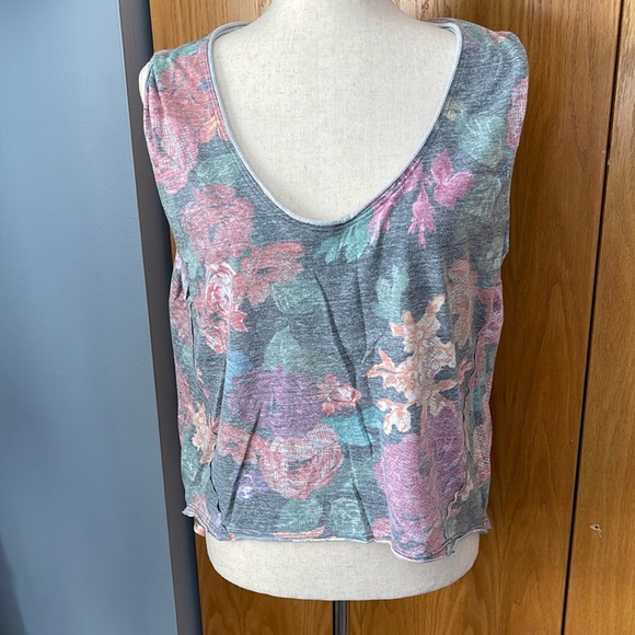 Free People We The Free | Gardenia Sleeveless Floral Top - Picture 1 of 3
